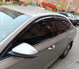 Skoda Octavia III A7 2013–2019 Vetrni deflektorji za okna LiftBack (4 kosi, Sunplex Sport) fotografija 3