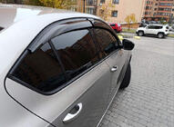 Skoda Octavia III A7 2013–2019 Vetrni deflektorji za okna LiftBack (4 kosi, Sunplex Sport) fotografija 4