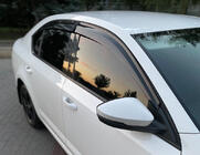 Skoda Octavia III A7 2013–2019 Vetrni deflektorji za okna LiftBack (4 kosi, Sunplex Sport) fotografija 1
