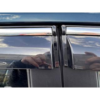Vetrni deflektorji za okna s kromirano okrasno letvijo (4 kosi, Sunplex Chrome) fotografija 4