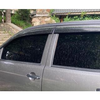 Vetrni deflektorji za okna s kromirano okrasno letvijo (4 kosi, Sunplex Chrome) Toyota Hilux 2006–2015 fotografija 3