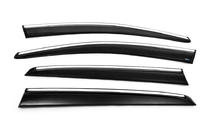 Volkswagen Golf 5 2003–2009 Vetrni deflektorji za okna s kromirano okrasno letvijo (4 kosi, Sunplex Chrome) fotografija 17