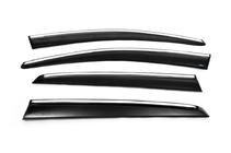 Volkswagen Golf 6 2008–2014 Vetrni deflektorji za okna s kromiranim robom HB (4 kos, Sunplex Chrome) fotografija 16