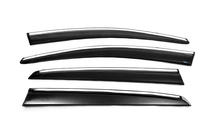 Volkswagen Golf 7/E-Golf 2012–2020 Vetrni deflektorji za okna s kromiranim robom HB (4 kos, Sunplex Chrome) fotografija 5