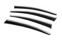 Volkswagen Passat B6 2006–2012 Vetrni deflektorji za okna s kromirano okrasno letvijo (4 kosi, Sunplex Chrome) fotografija 7