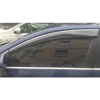 Vetrni deflektorji za bočna stekla s krom letvijo SD (4 kosi, EU, Sunplex Chrome) fotografija 2