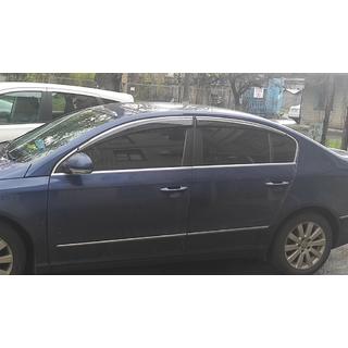 Vetrni deflektorji za bočna stekla s krom letvijo SD (4 kosi, EU, Sunplex Chrome) fotografija 1