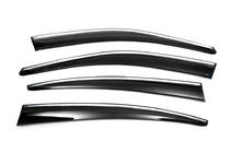 Volkswagen Passat B8 2015–2023 Vetrni deflektorji za okna s kromirano letvijo SD (4 kos, Sunplex Chrome) fotografija 5