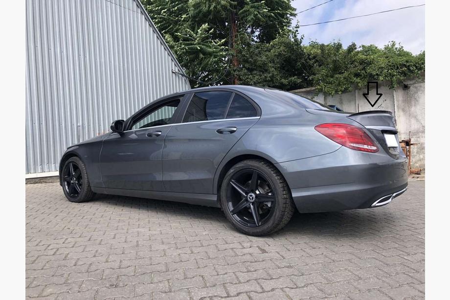 Mercedes C-class W205 2014–2021 Lip spojler LIP (Sunplex, črn) (125,9 cm x 6 cm) Fotografija 3
