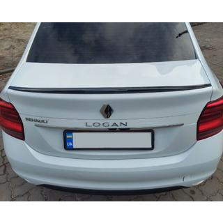 Lip spojler (Sunplex, črn) (118,5 cm x 5,5 cm) Renault Logan II 2013–2022 fotografija 2