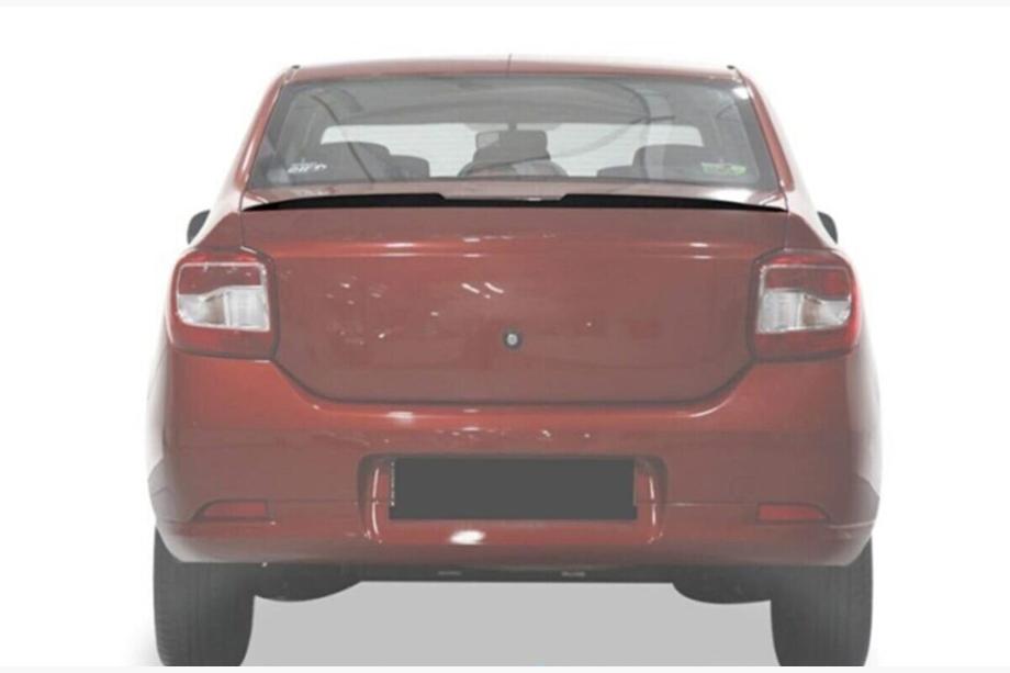 Renault Logan II 2013–2022 Lip spojler (Sunplex, črn) (118,5 cm x 5,5 cm) Fotografija 3
