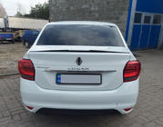 Dacia Logan II 2013–2022 Lip spojler (Sunplex, črn) (118,5 cm x 5,5 cm) fotografija 2