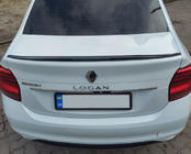 Dacia Logan II 2013–2022 Lip spojler (Sunplex, črn) (118,5 cm x 5,5 cm) fotografija 1