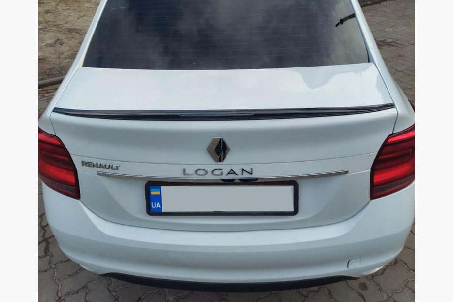 Dacia Logan II 2013–2022 Lip spojler (Sunplex, črn) (118,5 cm x 5,5 cm) Image