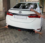 Toyota Corolla 2013–2019 LIP spojler (Sunplex, črn) (118 cm * 6,4 cm) fotografija 2
