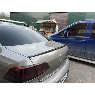 Lip spojler (Sunplex, črn, za EU) (115,8 cm x 6,3 cm) Volkswagen Passat B7 2012–2015 fotografija 3