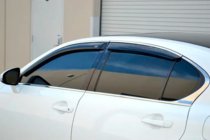 Lexus GS 2011–2020 Vetrni deflektorji oken s kromiranim okrasnim trakom (4 kosi, HIC) fotografija 2