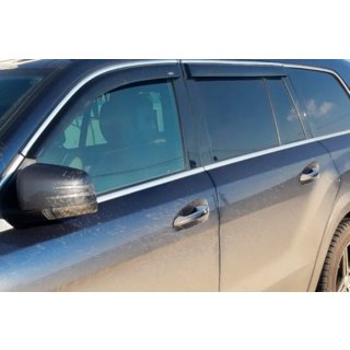 Vetrni deflektorji oken s kromiranim okrasnim trakom (4 kosi, HIC) Mercedes GLE W167 2018– fotografija 2