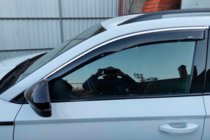 Skoda Karoq 2018– Vetrni deflektorji oken s kromiranim okrasnim trakom (4 kosi, HIC) fotografija 4