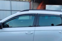 Skoda Karoq 2018– Vetrni deflektorji oken s kromiranim okrasnim trakom (4 kosi, HIC) fotografija 6