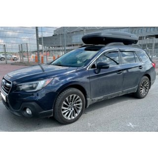 Vetrni deflektorji za okna s kromirano letvijo (4 kosi, HIC) Subaru Outback 2014–2019 fotografija 3