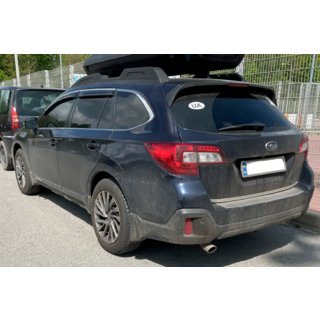 Vetrni deflektorji za okna s kromirano letvijo (4 kosi, HIC) Subaru Outback 2014–2019 fotografija 2