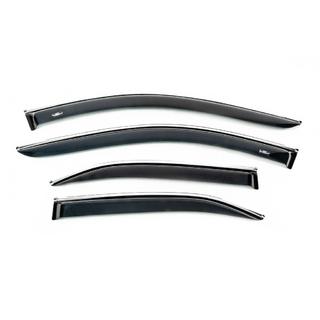 Vetrni deflektorji za okna s kromirano letvijo (USA, 4 kosi, HIC) Toyota Camry 2006–2011 fotografija 1