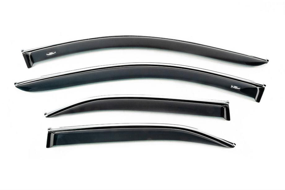 Toyota Camry 2006–2011 Vetrni deflektorji za okna s kromirano letvijo (USA, 4 kosi, HIC) Image