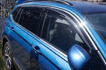 Volkswagen Tiguan 2016–2023 Deflektorji oken Allspace LWB (4 kosi, HIC) fotografija 1