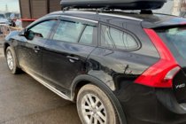 Volvo V60 2011–2018 Vetrni deflektorji za okna s kromirano letvijo (4 kosi, HIC) fotografija 2
