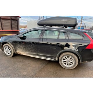 Vetrni deflektorji za okna s kromirano letvijo (4 kosi, HIC) Volvo V60 2011–2018 fotografija 3