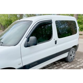 Vetrni deflektorji za okna 11 cm (2 kosa, HIC) Peugeot Partner 1996–2008 fotografija 1