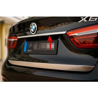 Kromirana letev nad registrsko tablico BMW X6 F16 2014–2019 fotografija 1