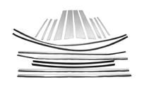 BMW X6 F16 2014–2019 Komplet kromiranih okenskih obrob (18 kosov) fotografija 2
