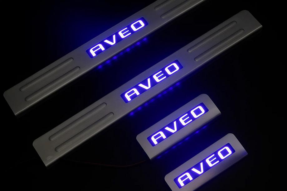 Chevrolet Aveo T300 2011–2020 Libao obloge pragov (4 kosi, nerjavno jeklo) Image