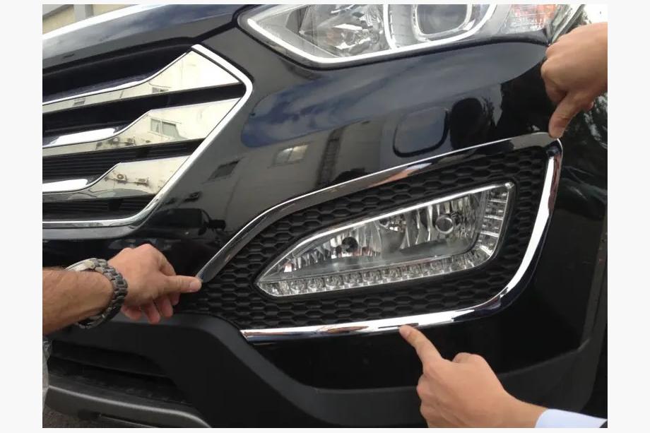 Hyundai Santa Fe 3 2012–2018 Kromirani okvirji meglenk (2 kos, ABS) Image