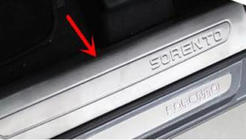 Kia Sorento III UM 2014–2020 Libao notranje obloge pragov iz nerjavnega jekla (4 kosi) fotografija 3