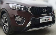 Kia Sorento III UM 2014–2020 Kromirana zaščitna letev za sprednji odbijač Libao V1 fotografija 5