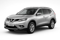 Nissan X-trail T32/Rogue 2014–2021 Integrirani strešni nosilci sivi OEM (za X-trail, aluminij, montaža z lepilom) fotografija 3