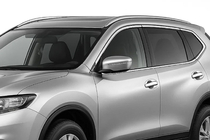 Nissan X-trail T32/Rogue 2014–2021 Integrirani strešni nosilci sivi OEM (za X-trail, aluminij, montaža z lepilom) fotografija 1