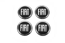 Fiat Nalepke za sredinske pokrovčke platišč 54 mm (4 kosi) fotografija 1