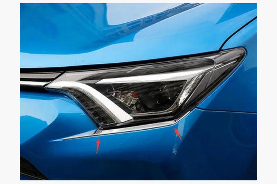 Toyota Rav 4 2013–2018 Spodnja obroba žarometov Libao 2016-2018 (2 kosa, plastika) Image