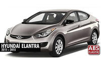 Hyundai Elantra (MD/UD) 2011–2015 Pokrovi ogledal z izrezom za smernik BMW-style (2 kos) fotografija 7