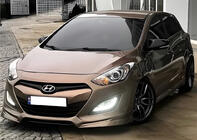 Hyundai I-30 2012–2017 Pokrovi ogledal z izrezom za smernik BMW-style (2 kos) fotografija 4