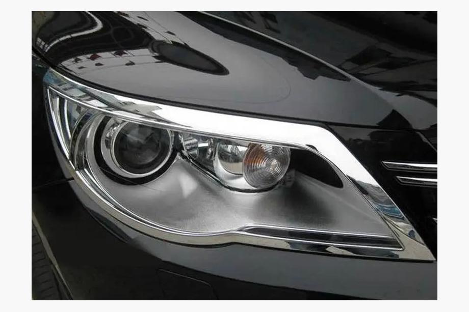 Volkswagen Tiguan 2007–2016 Libao kromirani pokrovi žarometov 2007-2011 (2 kosa, plastika) Image