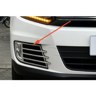 Kromirani okvirji meglenk Libao 2011-2016 za Азіату (2 kosa, plastika) Volkswagen Tiguan 2007–2016 fotografija 1
