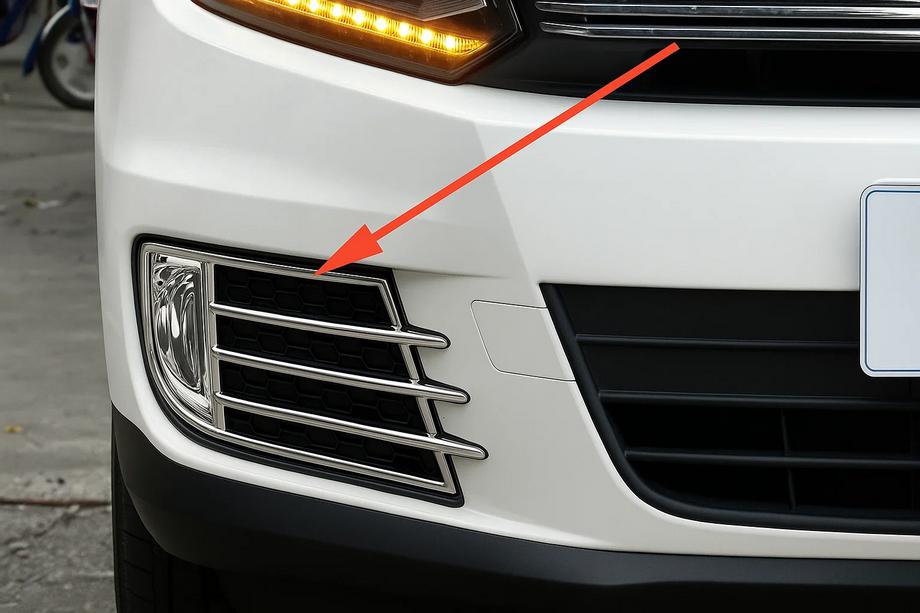 Volkswagen Tiguan 2007–2016 Kromirani okvirji meglenk Libao 2011-2016 za Азіату (2 kosa, plastika) Fotografija 1