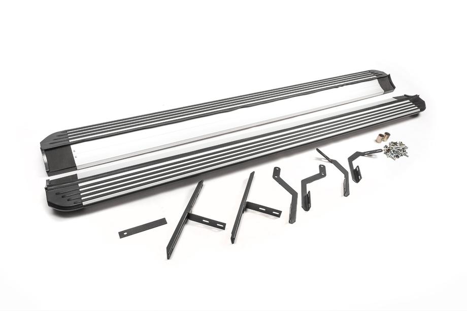 Volkswagen Touareg 2002–2010 OEM stranske stopnice (2 kosa, aluminij) Image