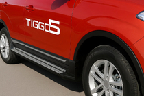Chery Tiggo 5 2013– OEM stranske stopnice (2 kos., aluminij) fotografija 2