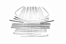 Toyota Land Cruiser Prado 150 2009–2023 Popolna obroba stekel (komplet) fotografija 4
